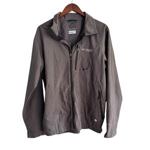 Columbia Titanium Omni-Heat Softshell Jacket Mens Large Grey WM3184 Omni-Shield